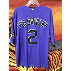 Troy Tulowitzki Colorado Rockies World Series Alternate Purple Jersey Size 56